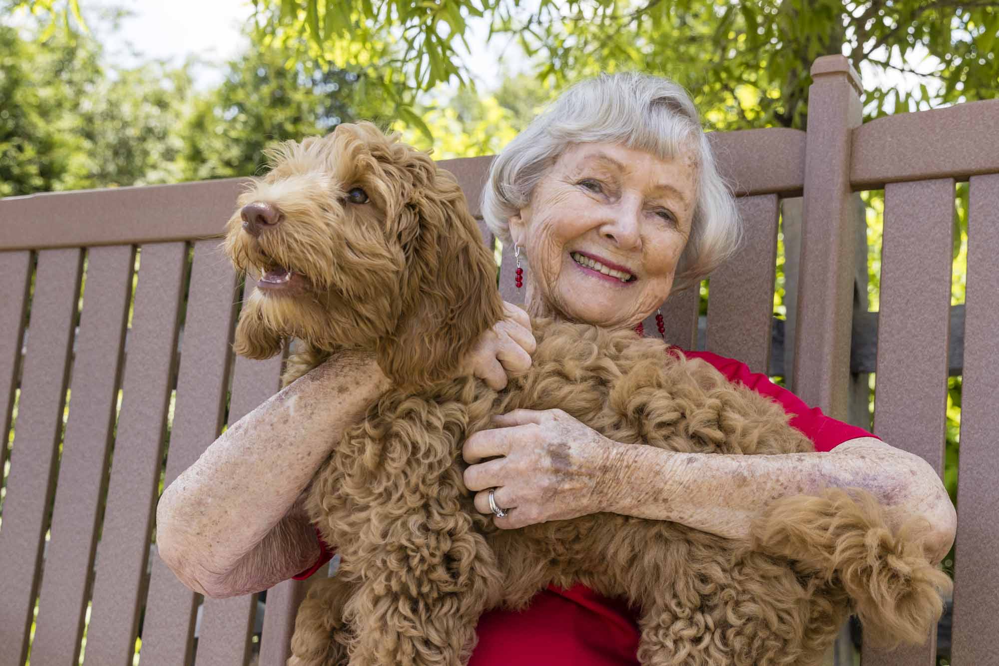 Older Women and her Pet