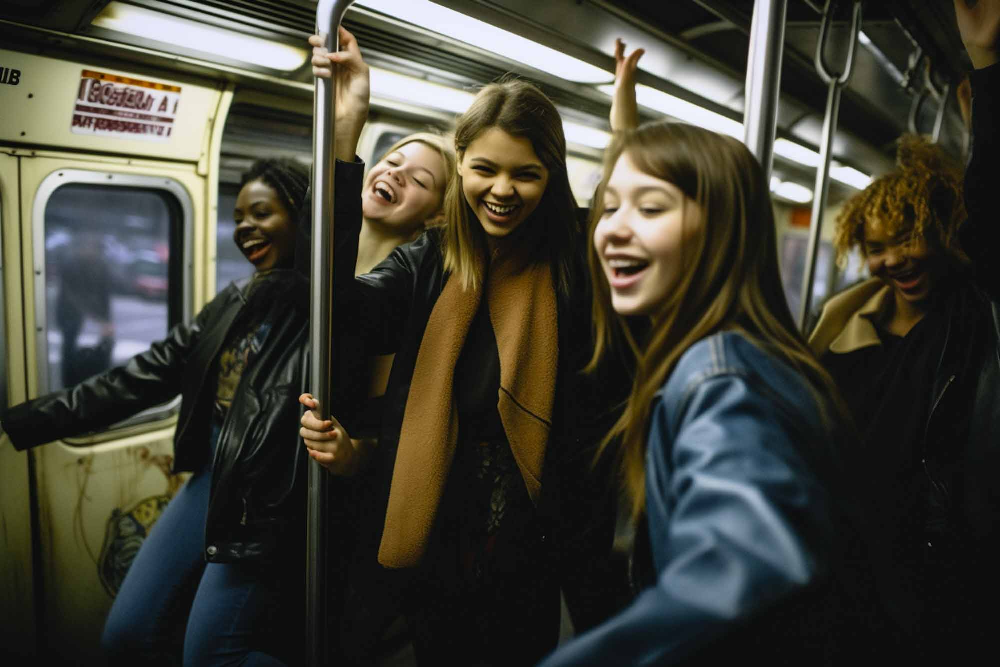 zavesmith_a_group_of_teenagers_dancing_in_a_subway_car_in_New_Y_60a2cd14-f07c-4856-b27a-a91f7337e2bc